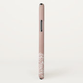 Boho Dusty Rose Mandala Individuelle Name Case-Mate iPhone Hülle (Hinten/Rechts)