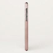 Boho Dusty Rose Mandala Individuelle Name Case-Mate iPhone Hülle (Hinten/Links)