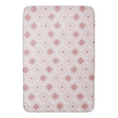 Boho Dusty Rose Tribal Geometric Aztec Muster Badematte (Vorderseite Vertikal)