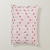 Boho Dusty Rose Tribal Geometric Aztec Muster Dekokissen (Rückseite(Vertikal))