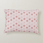 Boho Dusty Rose Tribal Geometric Aztec Muster Dekokissen (Rückseite)