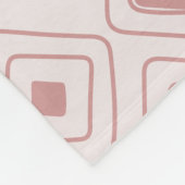 Boho Dusty Rose Tribal Geometric Aztec Muster Fleecedecke (Ecke)