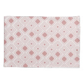 Boho Dusty Rose Tribal Geometric Aztec Muster Kissenbezug (Rückseite)