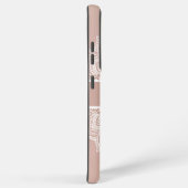 Boho Dusty Rose und White Mandala Individuelle Nam Samsung Galaxy Hülle (Rechte Seite)