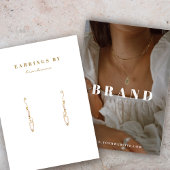 Boho Earring Display Foto Card