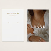 Boho Earring Display Foto Card (Vorne & Hinten)