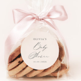 Boho Earth Tone Baby Shower Runder Aufkleber