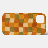 Boho Earth Tone Checkered Pattern Case-Mate iPhone Hülle (Rückseite (Horizontal))