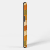 Boho Earth Tone Checkered Pattern iPhone Hülle (Rechte Seite)