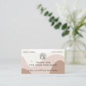 Boho earth tone Jewelier Maker Qr Logo Rabattkarte (Stehend Vorderseite)