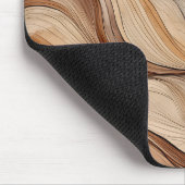 Boho Earth Tones Modern Flowing Lines Mousepad (Ecke)