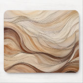 Boho Earth Tones Modern Flowing Lines Mousepad (Vorne)