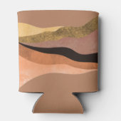 Boho Earth Tones Retro Typografie-Gastgeschenke Ho Dosenkühler (Rückseite)