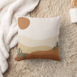 Boho Earth Tones Throw Pillows Kissen