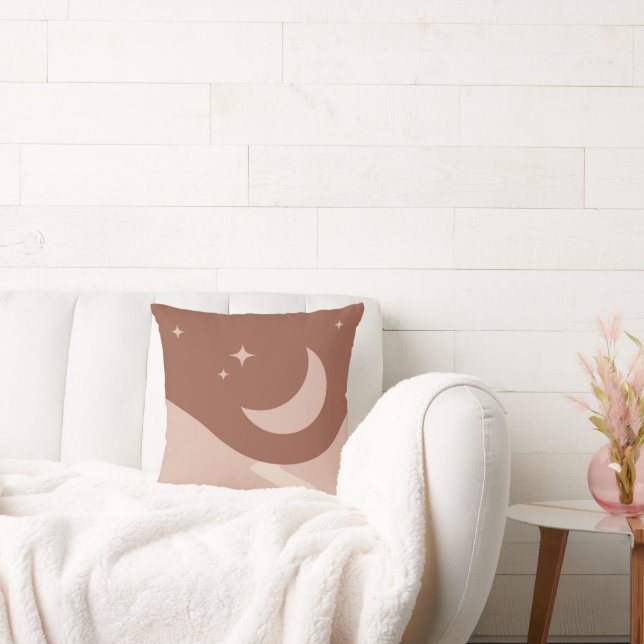 Boho Earth Tones Throw Pillows Kissen (Liege)