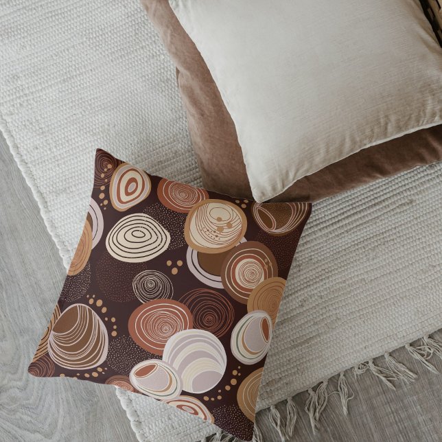 Boho Earth Tones Throw Pillows Kissen (Von Creator hochgeladen)