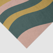 Boho Earth Tones Trendy Modernes Abstraktes Muster Seidenpapier (Detail)