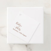 Boho Earthy Botanical Elegant Ivory Geschenkanhänger (Beispiel)