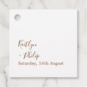 Boho Earthy Botanical Elegant Ivory Geschenkanhänger (Vorderseite)