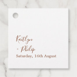 Boho Earthy Botanical Elegant Ivory Geschenkanhänger