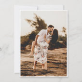 Boho Earthy Floral Wedding Foto Save The Date (Rückseite)
