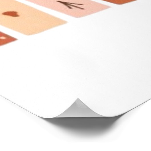 Boho Earthy Rainbow Aästhetics Poster (Ecke)