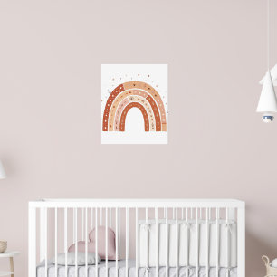 Boho Earthy Rainbow Aästhetics Poster