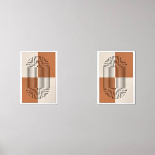 Boho Earthy Tones Bilderwand Sets (Vorderseite)