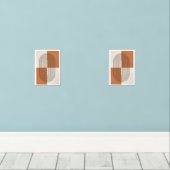 Boho Earthy Tones Bilderwand Sets (Holzboden)