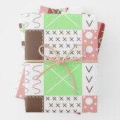 Boho Earthy Warm Colors Birthday Geschenkpapier Set (Beispiel)