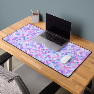 Boho Eclectic farbenfrohe Pastel Sprinkle Mosaik Schreibtischunterlage