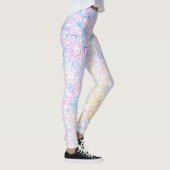 Boho Eclectic Hippie Funky Colorful Pastel Marble Leggings (Rechts)