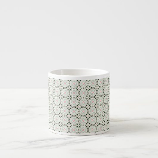 Boho Eclectic Intricate Delicate Weihnachtsmuster Espressotasse (Vorderseite)