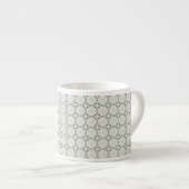 Boho Eclectic Intricate Delicate Weihnachtsmuster Espressotasse (Vorderseite Rechts)