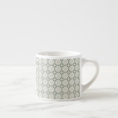 Boho Eclectic Intricate Delicate Weihnachtsmuster Espressotasse (Rechts)