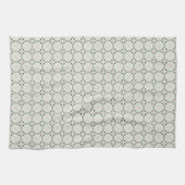 Boho Eclectic Intricate Delicate Weihnachtsmuster Geschirrtuch (Horizontal)