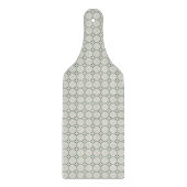 Boho Eclectic Intricate Delicate Weihnachtsmuster Schneidebrett (Vorderseite)