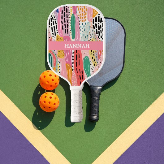 Boho Eclectic Pickleball Paddle