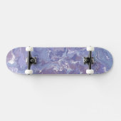 Boho Eclectic Soft Lila Digital Abstrakt Marbour Skateboard (Horizontal)