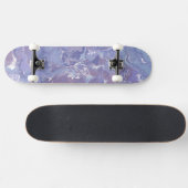 Boho Eclectic Soft Lila Digital Abstrakt Marbour Skateboard (Horizontal)