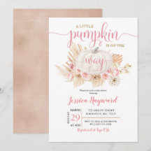 Boho ein kleiner Kürbis ist auf dem Weg zur Babydu