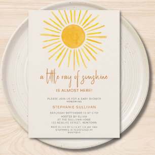 Boho Ein Kleiner Sonnenschein Baby Shower Einladung