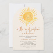 Boho Ein Kleiner Sonnenschein Baby Shower Torbogen Einladung (Vorderseite)