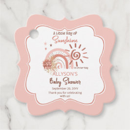 Boho Ein wenig Ray der Sonnenschein-Girl-Babydusch Geschenkanhänger