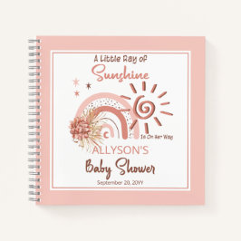 Boho Ein wenig Ray der Sonnenschein-Girl-Babydusch Notizblock