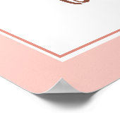 Boho Ein wenig Ray der Sonnenschein-Girl-Babydusch Poster (Ecke)