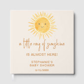 Boho ein wenig Ray of Sunshine Baby Shower Gästebuch (Vorderseite)