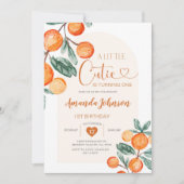 Boho Eine kleine Süsse verwandelt einen orangen Ge Einladung (Vorderseite)