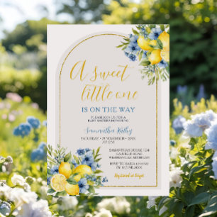 Boho eine süße kleine Zitronenblütendusche Einladung