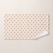Boho Einfach Modern Mädchenhaft Neutral Punkte Bei Badhandtuch Set (Handtuch)